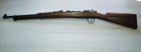 en buen estado, agrupa bien, solo rifle sin accesorios, numero de cerrojo no coincidente, el resto si, 02