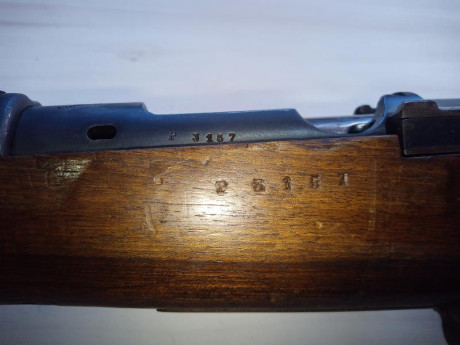 en buen estado, agrupa bien, solo rifle sin accesorios, numero de cerrojo no coincidente, el resto si, 10