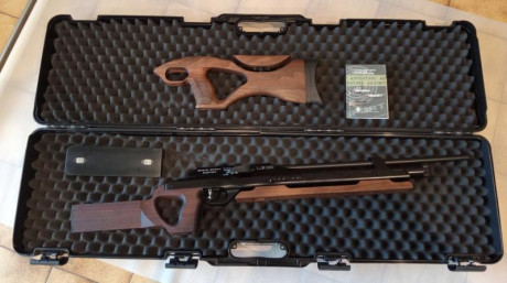 Buenos días
Vendo esta carabina LG110 
Calibre 4,5
Culata y soporte delantero originales + culata para 02