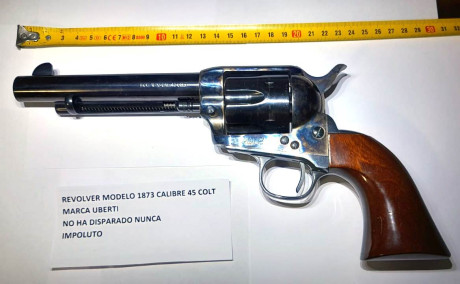 Venden  DOS Revólveres UBERTI Mod 1873  , uno en  Cal-44WCF  otro en  Cal-45 Colt 

Situados en CORDOBA

Guiados 01