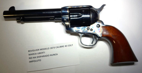 Venden  DOS Revólveres UBERTI Mod 1873  , uno en  Cal-44WCF  otro en  Cal-45 Colt 

Situados en CORDOBA

Guiados 00