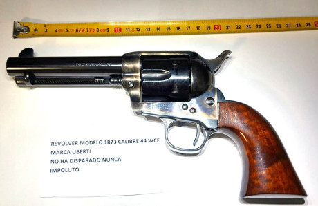 Venden  DOS Revólveres UBERTI Mod 1873  , uno en  Cal-44WCF  otro en  Cal-45 Colt 

Situados en CORDOBA

Guiados 11