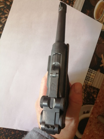 Vendo Luger P-08 DWM de 1920 inutilizada en Libro de Coleccionista. (No precisa enviar a Eibar para reinutilización). 01