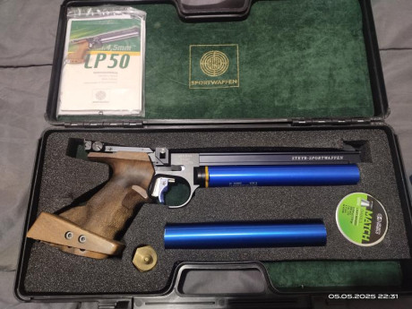 VENDO STEYR LP 50, seminueva, cacha tallaM , MORINI sin tocar precio innegociable de 1.100€, interesados 01