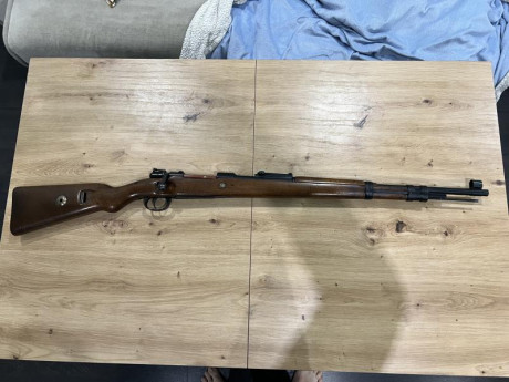 Vendo mi Mauser Kar98K. Números no coincidentes. Captura rusa. Muy bien ajustado y preciso. Estado excelente 12