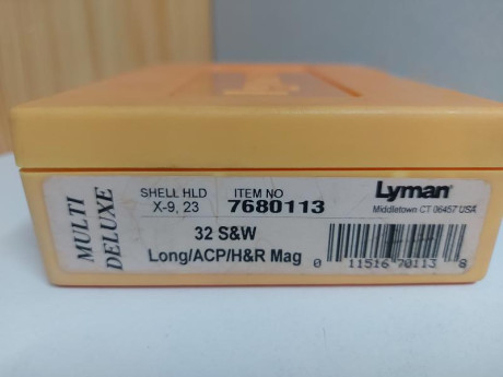  Vendidos 
Vendo set de Dies Lyman .32 S&W Long. El set esta compuesto por un juego de 3 dies Lyman 20