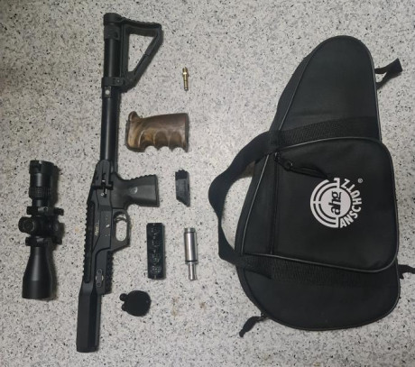 Edgun leshiy clásica en muy buen estado, con manómetro digital, calibre a elegir 4.5, 5.5 o 6.35 en 25 01