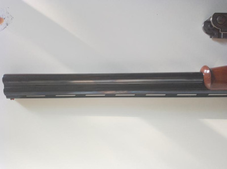 Escopeta superpuesta calibre 12 modelo Lanber 2097 Sporting Lux. Cañón de 71 cm. Con señales superficiales 11