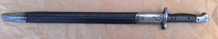 Bayoneta para utilizar con el rifle Lee-Enfield No. I Mk. III (SMLE) calibre .303 Short, Charger. Bayoneta 00