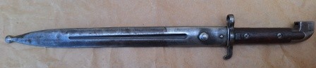 Bayoneta modelo 1914 utilizada por el Ejército Sueco con la carabina Mauser de 6,5 mm m/1894-14. Esta 00