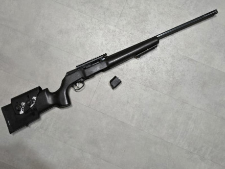 Por tener dos A22,  vendo carabina SAVAGE A22 PRO  VARMINT , en calibre .22lr , con culata Boyds muy cómoda 01
