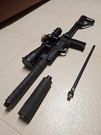 Hola a todos,
Lamentablemente y por falta de uso pongo a la venta mi Edgun Leshiy e sus acesorios que 00