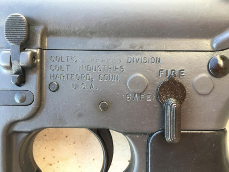 A LA VENTA RIFLE COLT AR-15 SPORTER II
CALIBRE .222 REMINGTON MAGNUM. 
A ESTRENAR. 
SE INCLUYE CARGADOR 01