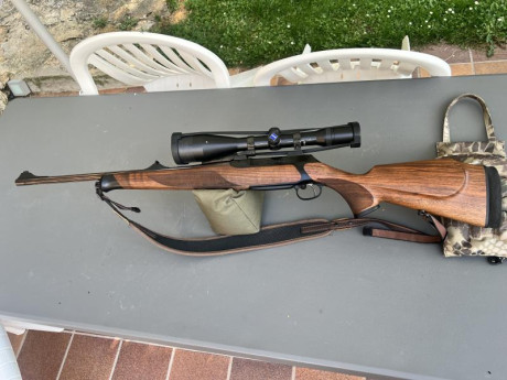 Vendo Sauer 202 Highland en calibre 30-06. 
Muy poco uso y muy bien cuidado. 
Se vende con bases y anillas 02