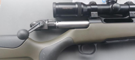 Buenas.
Por cuestiones personales, pongo en venta este rifle.
Comprado nuevo el mes pasado, 12 tiros tiene.
Marca..........HAENEL 02