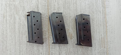 Buenas

tengo estos 3 cargadores, desde hace años de la Destroyer del 9mm Largo de mi padre. Falleció, 00