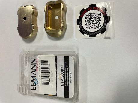 Vendo 4 bases cargador fabricadas en latón EEMANN TECH con un peso cada una de ellas de 60 gramos, válido 00