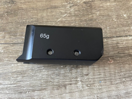 Vendo el contrapeso de la walther gsp de 65gr. Está en perfecto estado, con alguna señal del uso.
45 euros 02
