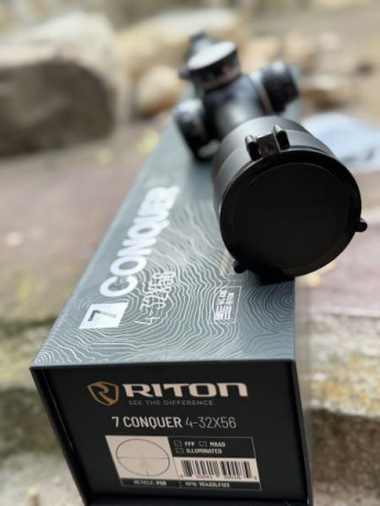 Vendo visor Riton X7 Conqueror 4-32x56. Completamente nuevo.
Tubo de 34mm
Pesa 1 kg
Cristales Japoneses 11