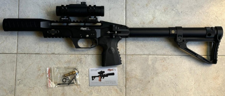 Vendo EDgun Leshiy Clásica con tres cañones  4,5 , 5,5 y 6,35 lleva manómetro manual en depósito.
Arma 01
