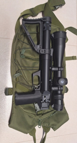 Hola a todos,
Lamentablemente y por falta de uso pongo a la venta mi Edgun Leshiy e sus acesorios que 60
