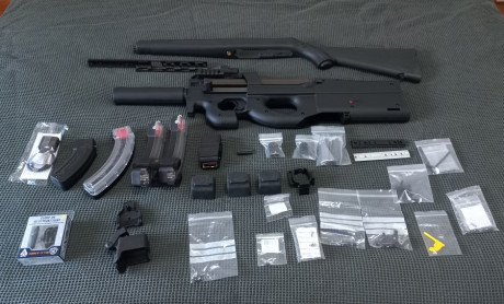   **VENDIDA***
***El conjunto completo ha sido vendido, gracias a todos por el interés***   

Vendo carabina 00