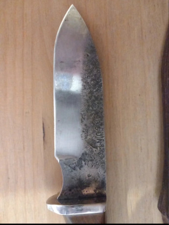 Cuchillo nuevo sin estrenar del prestigioso forjador JD Knives,  19,5 de largo, mango 11,5cm, 8cm hoja, 42