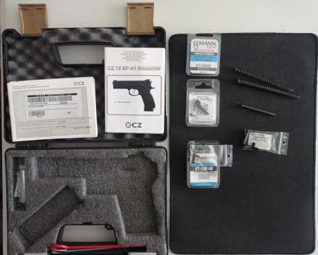 Vendo pistola CZ ideal para ipsc con mejoras de gatillo guía de muelle muelle corredera , 3 CARGADORES 10