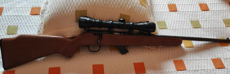 Un amigo que lo deja todo me pide que le ayude a vender esta  espléndida  carabina de cerrojo calibre 00
