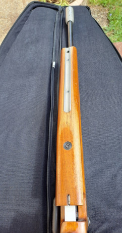 Carabina de aire comprimido Feinwerkbau 601 Match Cal. 4.5mm, Side Cocker. En buen estado de tiro . Signos 01