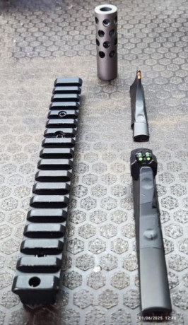 Pongo a la venta el siguiente lote de accesorios Bergara. Venían montados en un Bergara Extrem Hunter 02