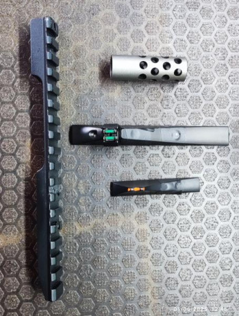 Pongo a la venta el siguiente lote de accesorios Bergara. Venían montados en un Bergara Extrem Hunter 00