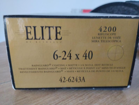 se vende por no usar 6-24-40 retícula de punto dot optica japonesa usado en carabina de el 22 como nuevo 02