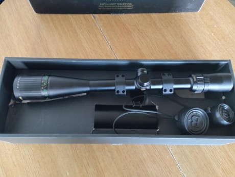 se vende por no usar 6-24-40 retícula de punto dot optica japonesa usado en carabina de el 22 como nuevo 01