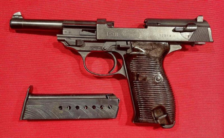 A continuación cuelgo el anuncio de un compañero del club de tiro. 
Walther P38 original (9x19), más concretamente 00