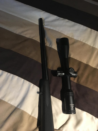 Rifle Marlin X7VH
Calibre 22-250 cañón pesado. No incluye visor.
Precio 450€
Dies Lee 20 vainas nuevas 01