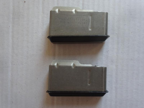 Se vende juego de guardamontes con brocal de cargador y cargadores de la marca H-S PRECISION.

Estuvieron 20