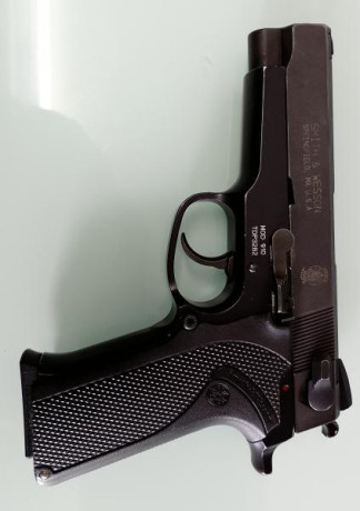 Se vende pistola s&w 910, en 9mm parabellum.
Un cargador.
En buen estado de funcionamiento.
Precio 01