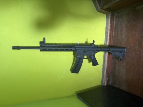 Carabina mp15 smith And Wesson cal 22 está como nueva precio 500 gastos de envío a cargo del comprador 01