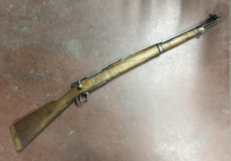 SE VENDE MOSQUETÓN OVIEDO EN SU CALIBRE ORIGINAL 7x57.
AÑO DE FABRICACIÓN 1928.
ESTADO DE CONSERVACIÓN 41
