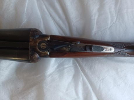 Garbi media pletina,  grabada muy bonita en jaspe, 71 cm cañon, *** y *, cañones a espejo,  estractora, 02