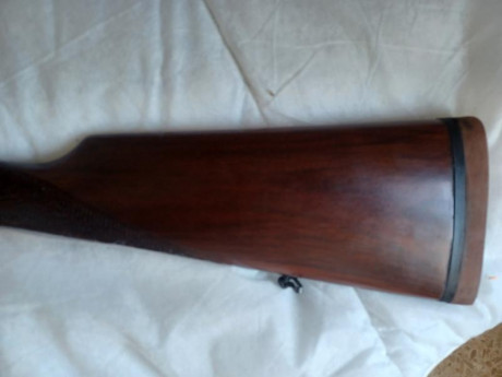 Garbi media pletina,  grabada muy bonita en jaspe, 71 cm cañon, *** y *, cañones a espejo,  estractora, 00