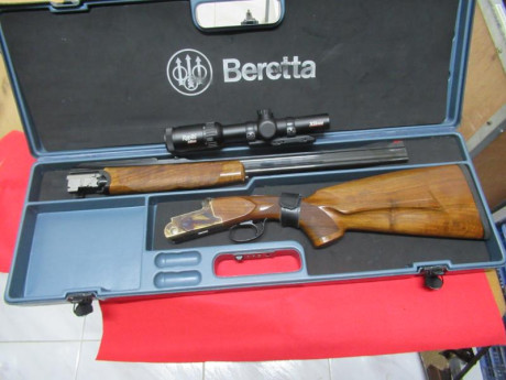Rizzini modelo 90L superpuesto en calibre 30-06.-
Visor Visor Roolls X6HD 1-6x24i valorado .-
Maleta rigida 11