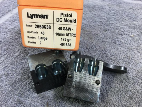 Buenas tardes, 

actualizo los artículos que me quedan para la venta :

Moldes  LYMAN 40 S&W 40/10mm 01