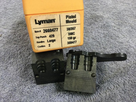 Buenas tardes, 

actualizo los artículos que me quedan para la venta :

Moldes LYMAN 38/357 150Gr - 80€

Moldes 02