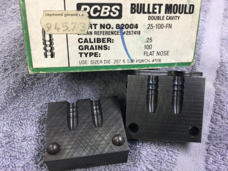 Buenas tardes, 

actualizo los artículos que me quedan para la venta :

Moldes de rifle : 
RCBS 25/100 02