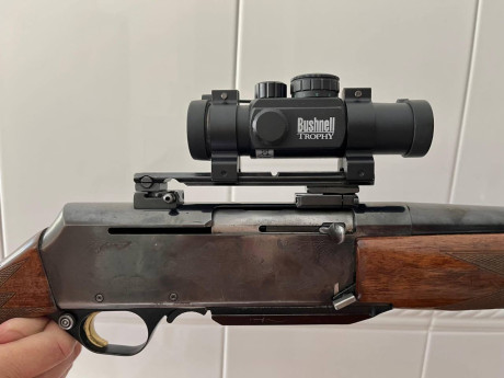 Vendo rifle Browning MK2, cal 3006, visor Bushnell trophy XLT 3-12x56 con reticula iluminada punto rojo, 10