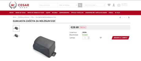Se vende funda de silicona para visor Holosun 512c Made in USA .

30€
 
Se puede enviar sin problema. 102