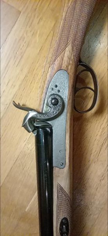 Se vende rifle expréss Kodiak de Pedersoli de avancarga.
Calibre 50.
Paso de cañón de 1/24.
Balea bastante 01