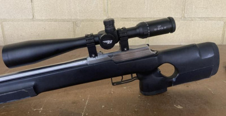 Amigo club VENDE carabina 22lr TOZ TYPHOON con visor BSA 10-40x56. Para BR o FCLASS. Disparador con gatillo 12